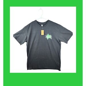 Stussy Star Pig Dyed Tee Black Large Graphic T Shirt